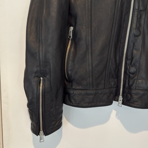 All Saints | Leather Moto Jacket - Picture 3 of 12